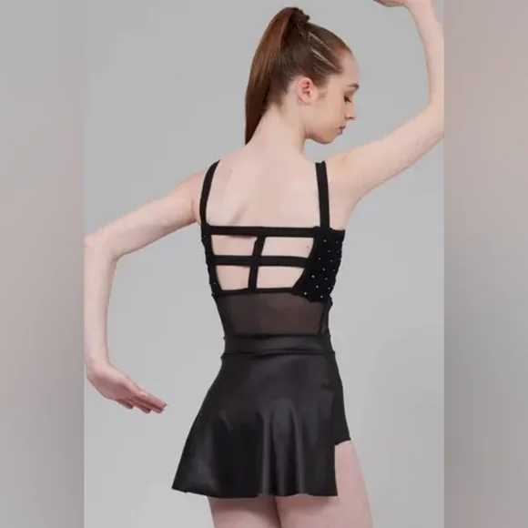 Weissman Elite The Last Goodbye Black Dance Costume Size SA Style # 15582 - Picture 2 of 7